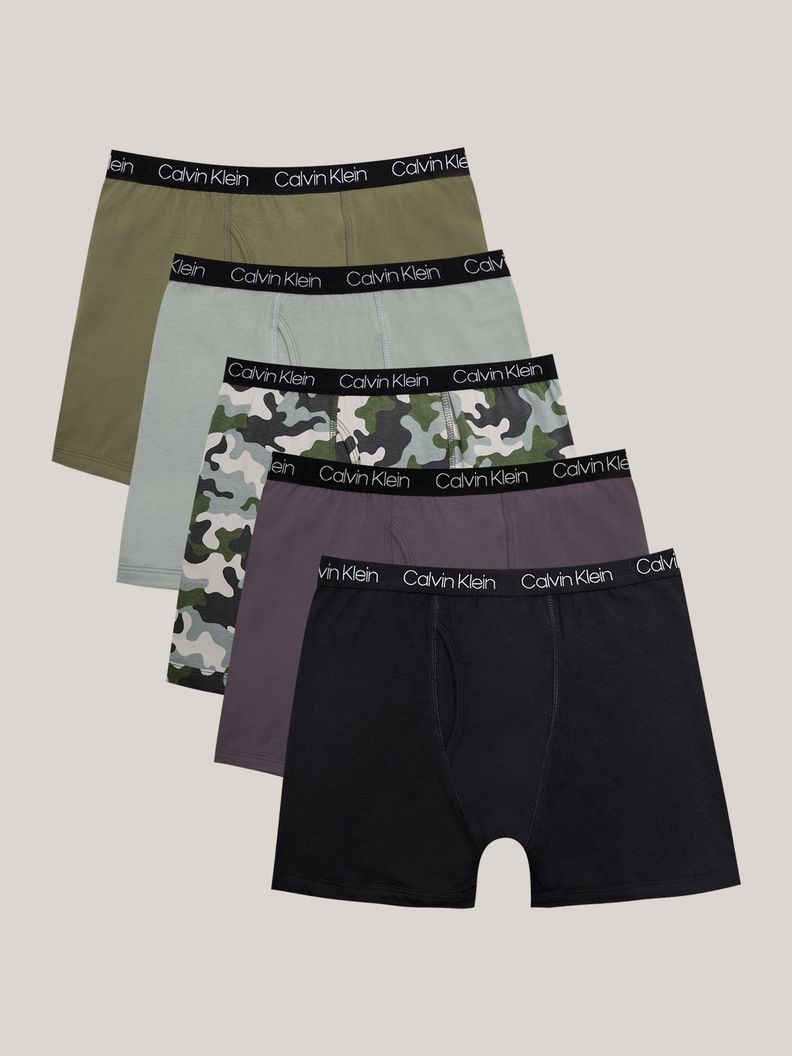 Pack Brief 5 Bóxer Niño Stretch Multicolor Calvin Klein-0