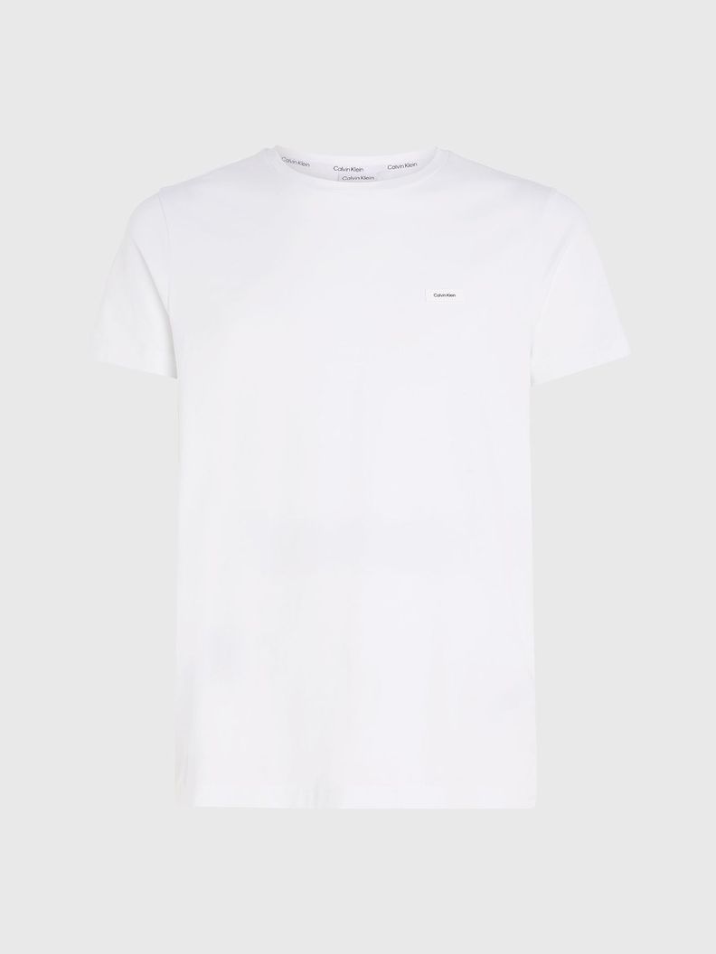 Polera Stretch Slim Fit Blanco Calvin Klein-4