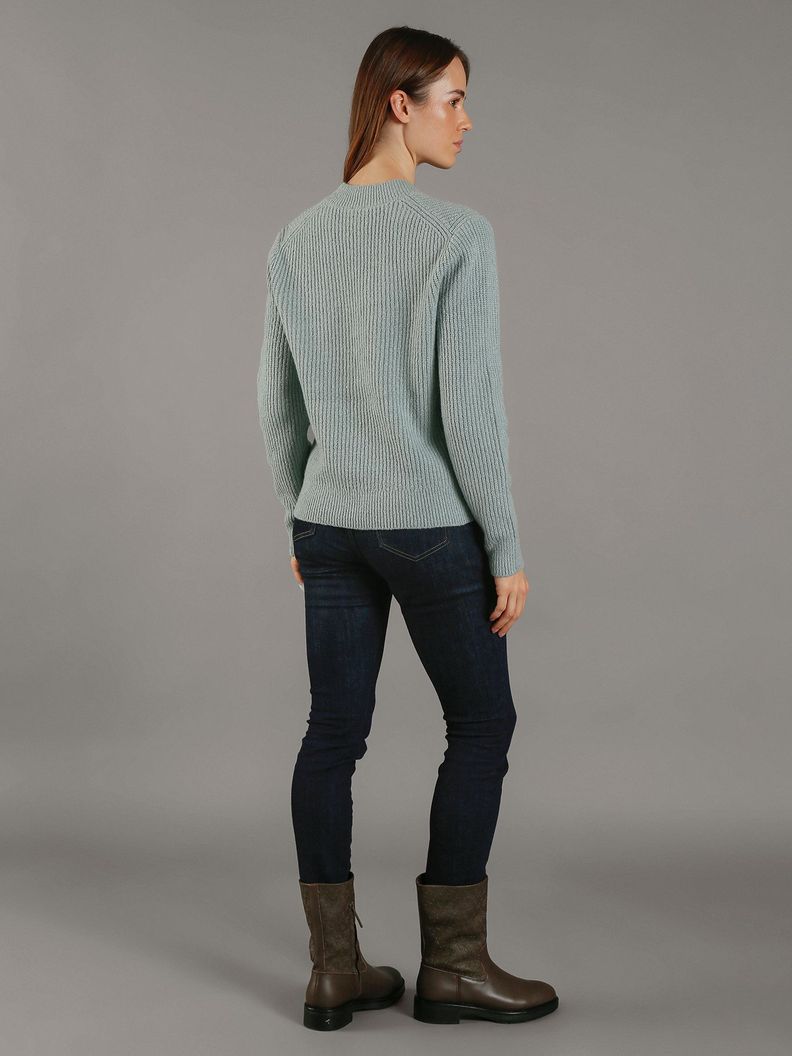Sweater Boucle V Neck Relaxed Verde Calvin Klein-2