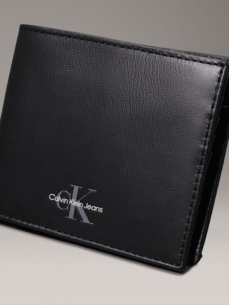 Billetera Monogram Soft Bifold Coin Negro Calvin Klein-3