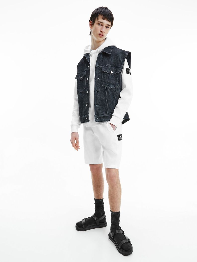 Short Monogram Blanco Calvin Klein Hombre