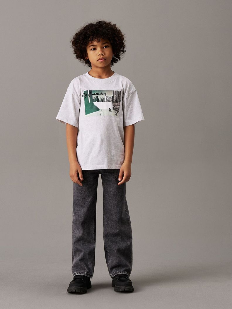 Polera Niño City Scene Relaxed Blanco Calvin Klein-1