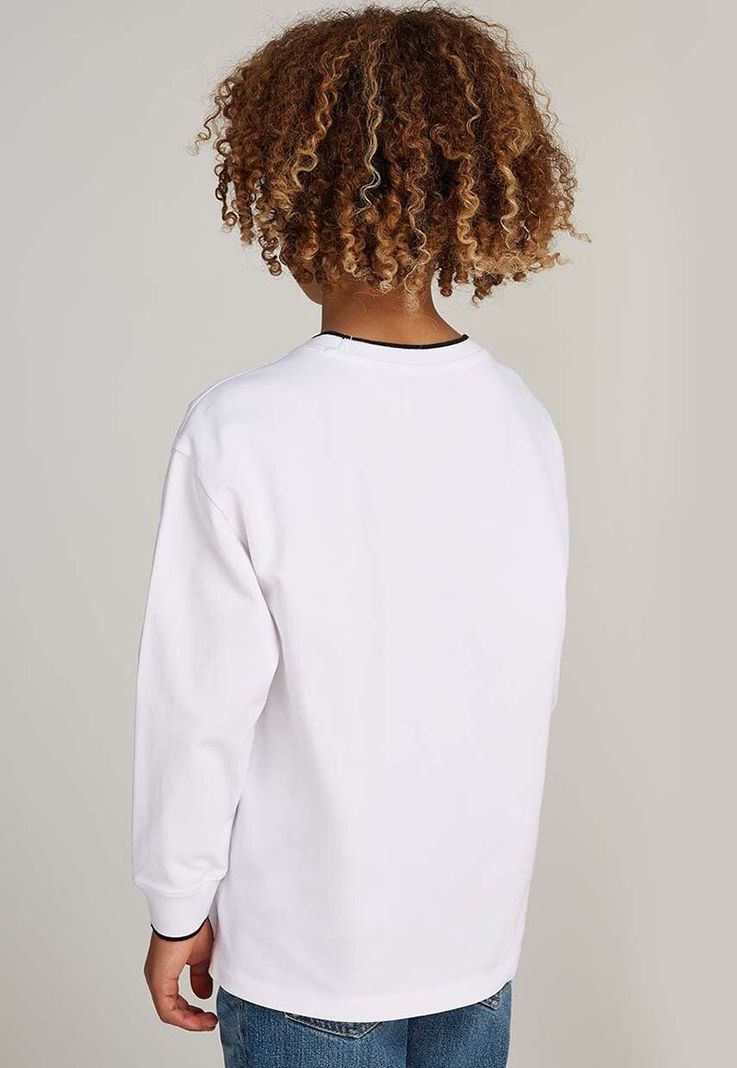 Polera Niño Pique Relaxed Tipping Blanco Calvin Klein-1