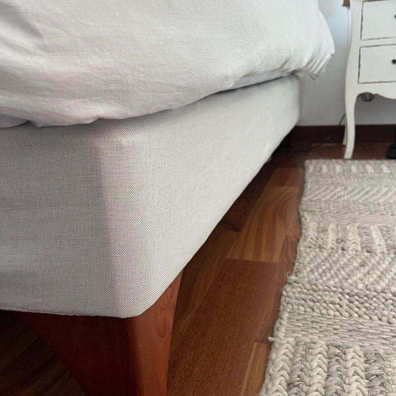 Faldón Elasticado 1.5 Plaza Beige Claro Casa Cecilia-1