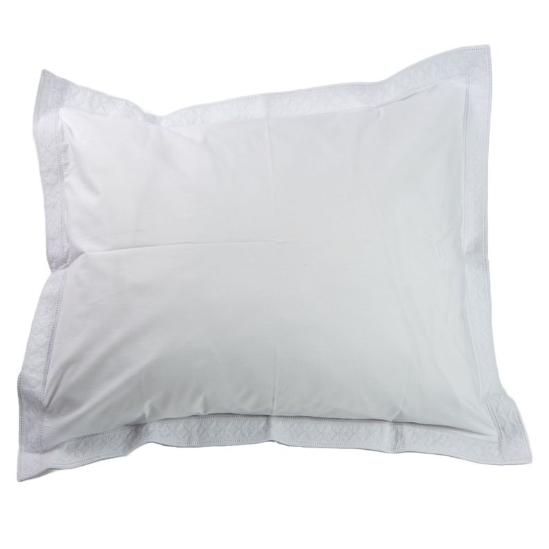 Funda de Almohada Broderie Espiga 50x90 200 Hilos Blanca Casa Cecilia-0