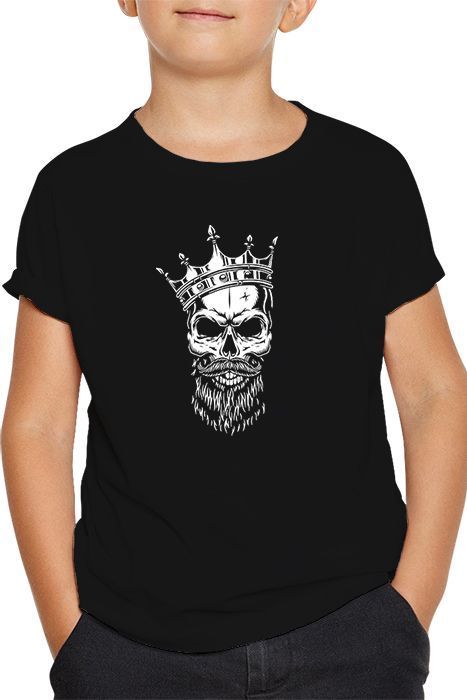 Polera niño diseño calavera 10-0