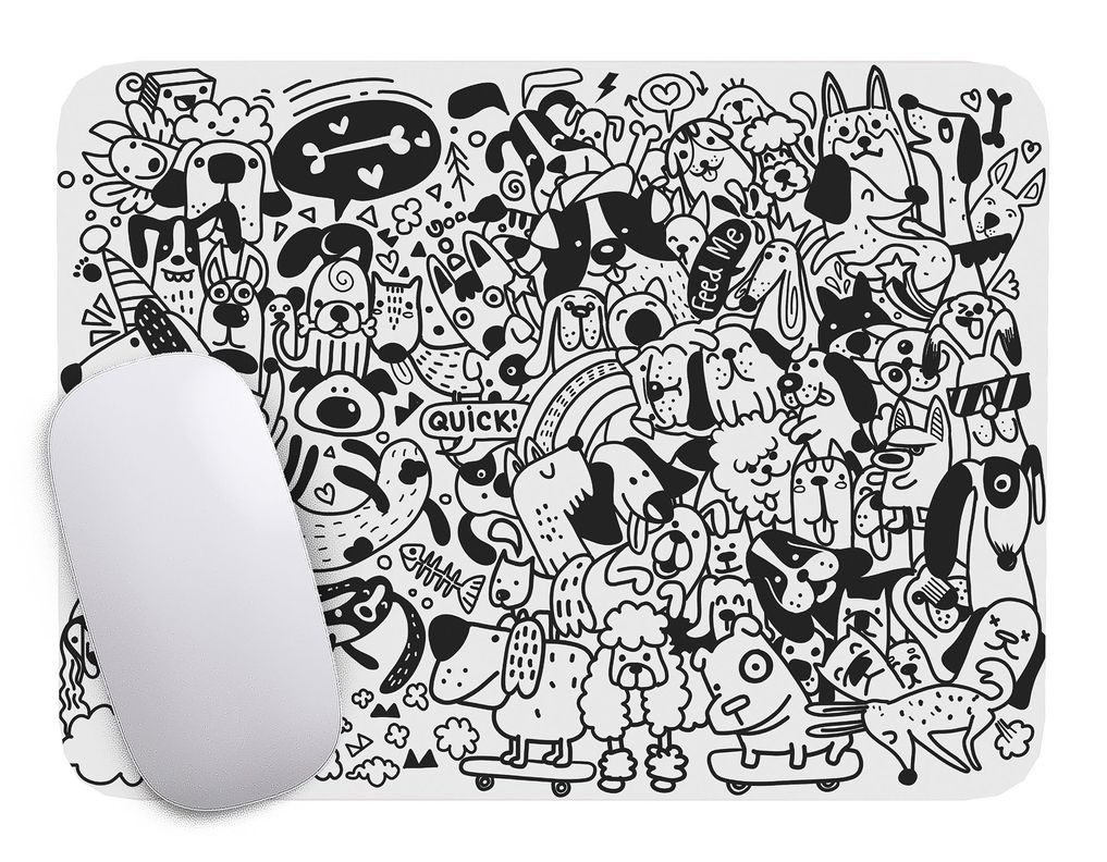Mouse Pad Perro Arte de animales - 17cm X 21cm D6-0