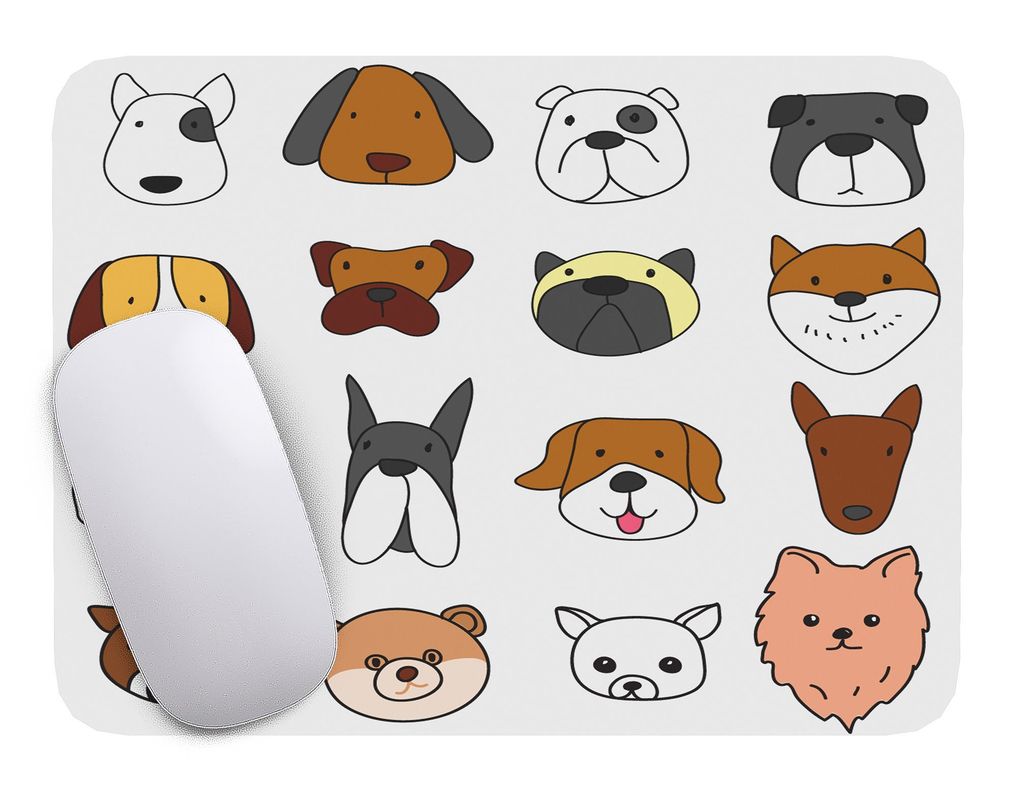 Mouse Pad Perro Arte de animales - 17cm X 21cm D17-0