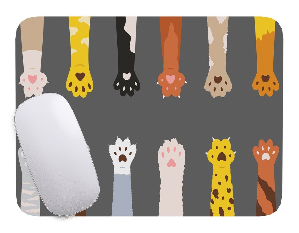Mouse Pad Gato Arte de animales - 17cm X 21cm D10-0