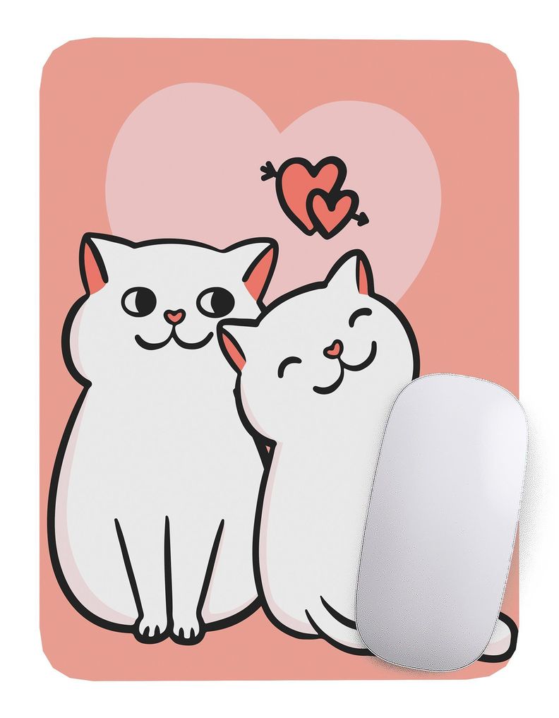 Mouse Pad Gato Arte de animales - 17cm X 21cm D14-0