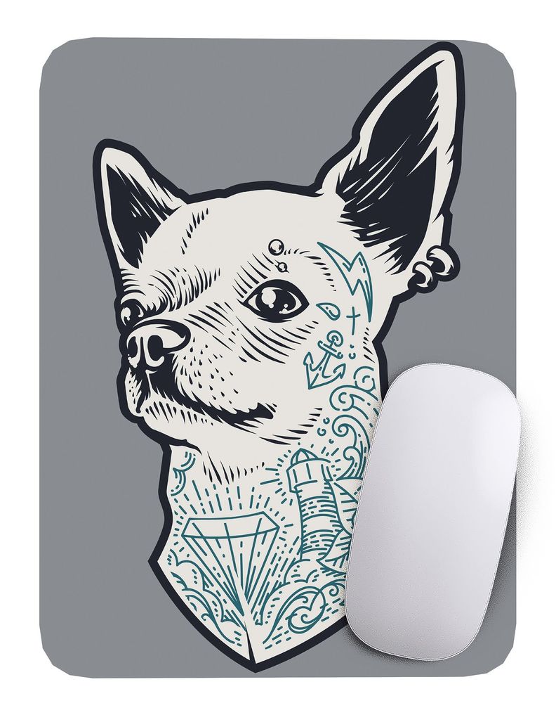 Mouse Pad Perro chihuahua - 17cm X 21cm D4-0