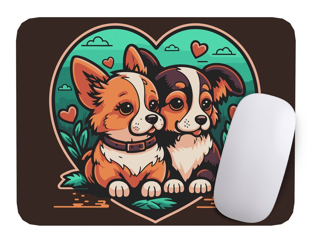 Mouse Pad Perro Arte de animales - 17cm X 21cm D20-0