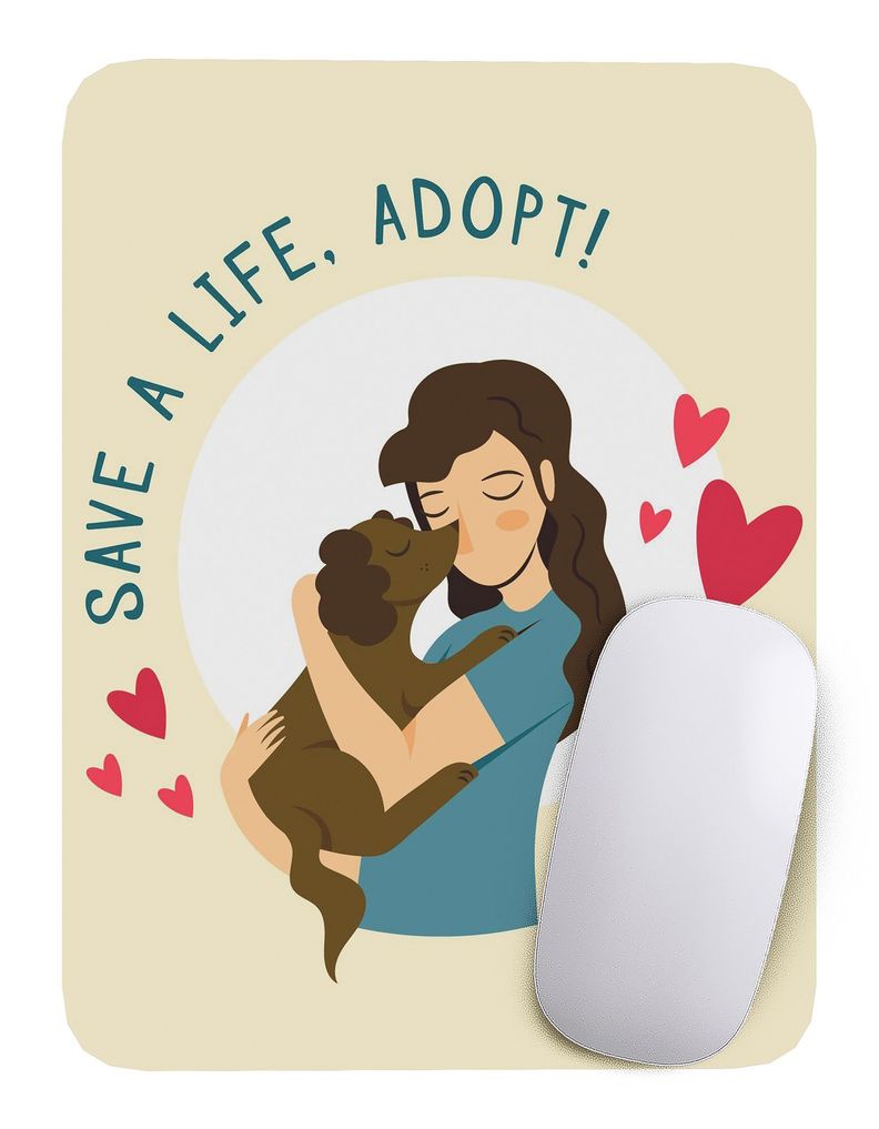 Mouse Pad Perro Arte de animales - 17cm X 21cm D10-0
