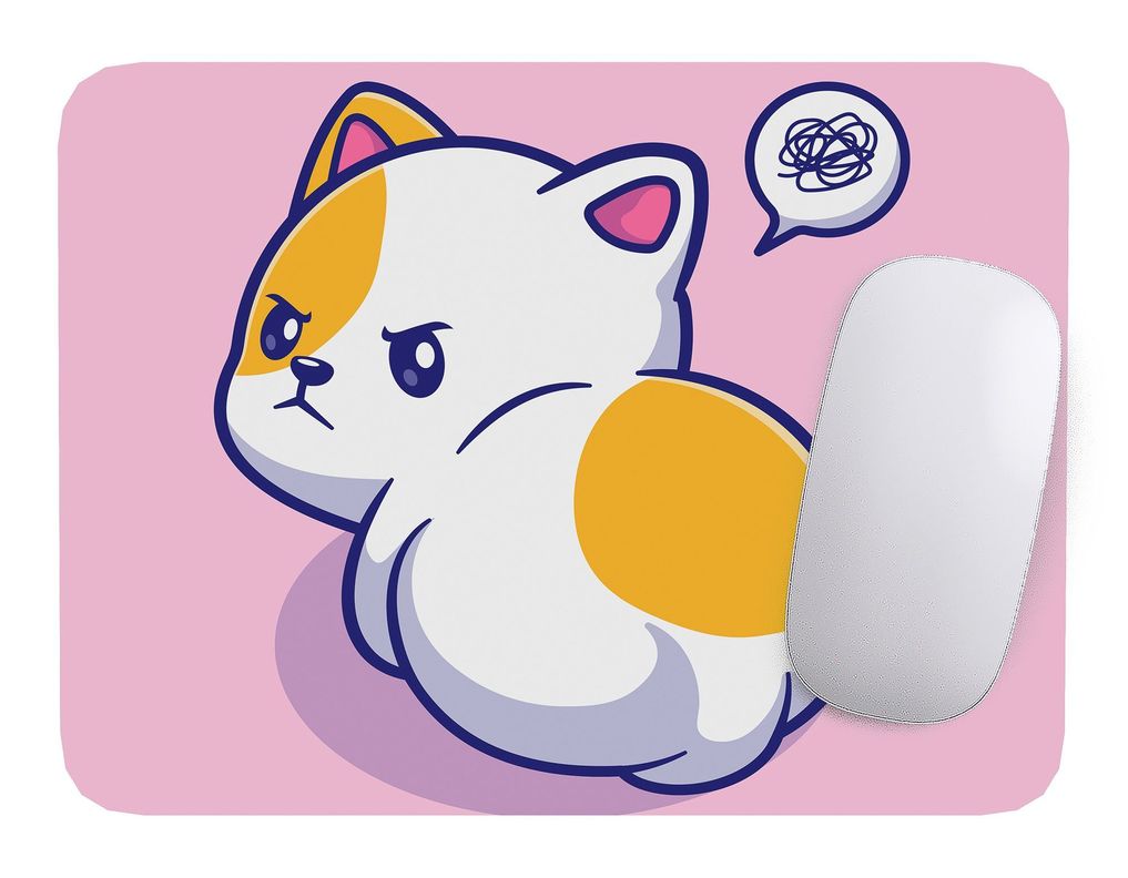 Mouse Pad Gato Arte de animales - 17cm X 21cm D11-0