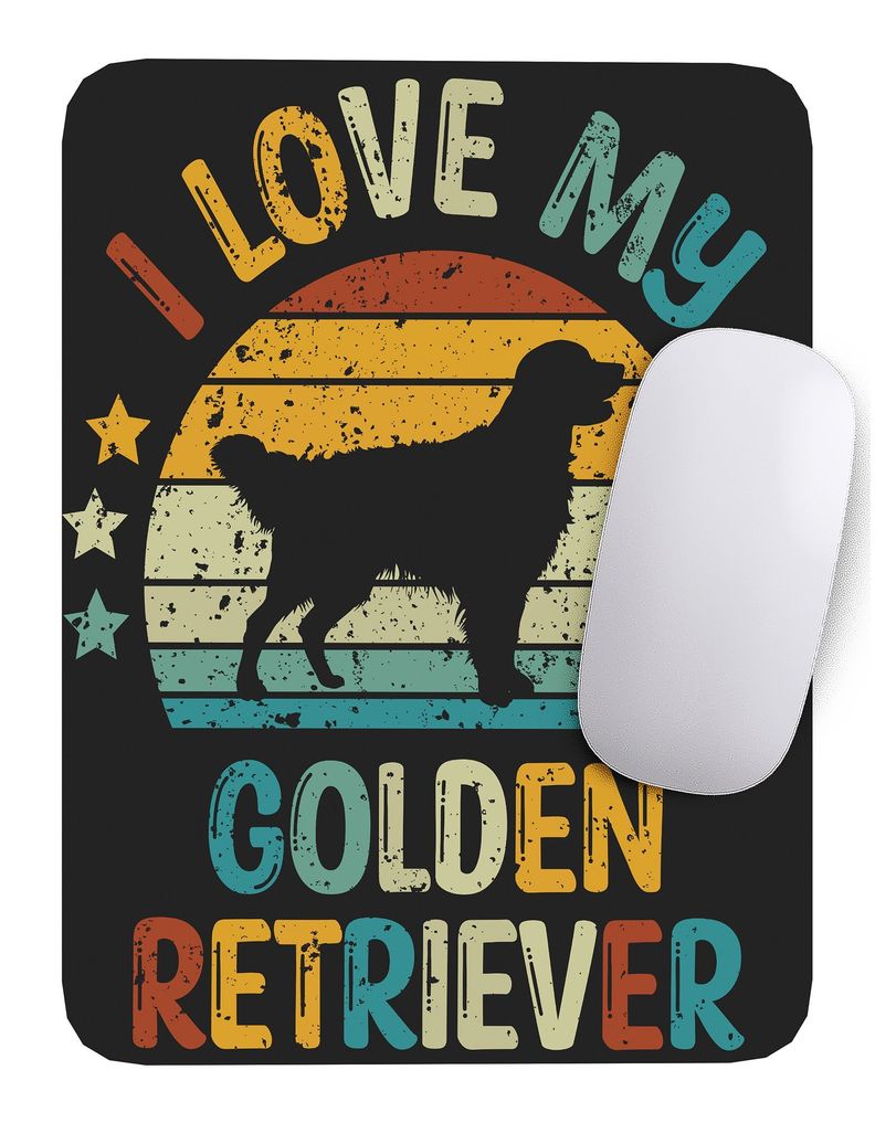 Mouse Pad Perro golden retriever - 17cm X 21cm D3-0