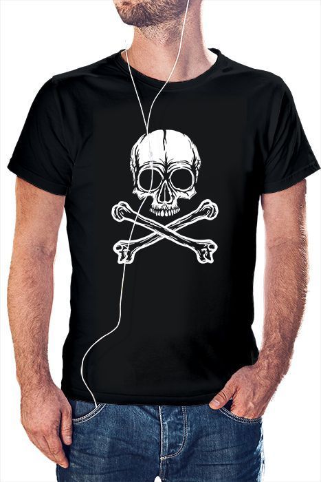 Polera Hombre diseño calavera 4-0