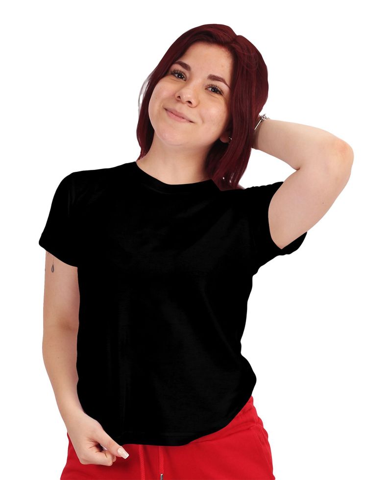 Poleras de algodón manga corta mujer-0