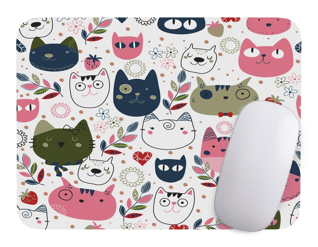 Mouse Pad Gato Arte de animales - 17cm X 21cm D21-0