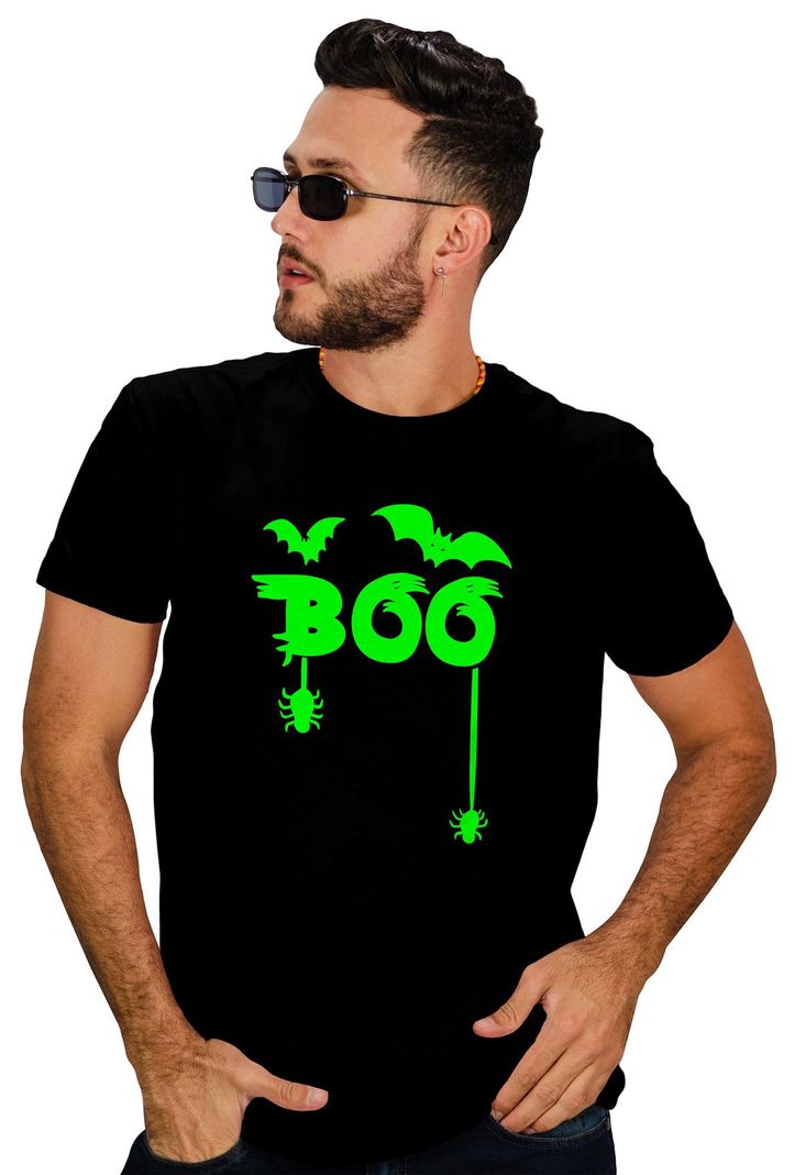 Polera hombre Halloween Efecto Fosforescente D10-1