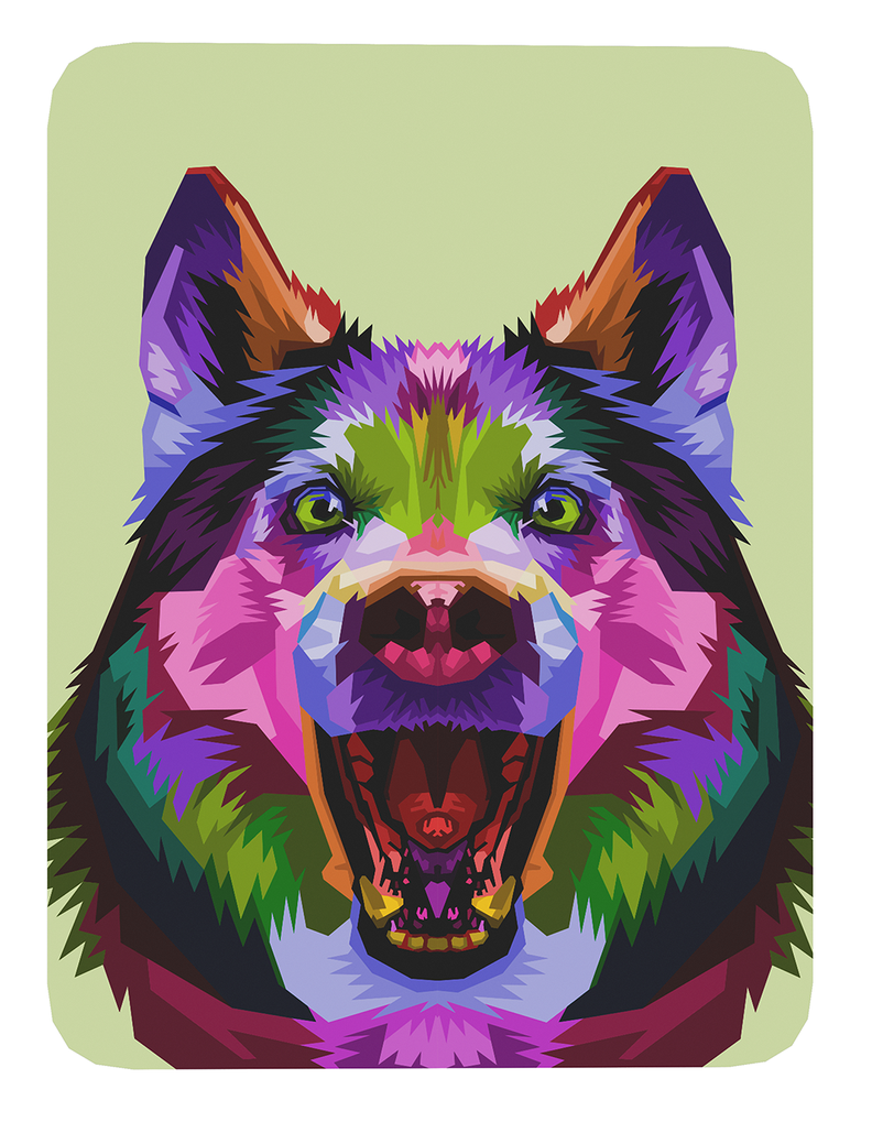 Mouse Pad Perro  Arte de animales - 17cm X 21cm D74-0