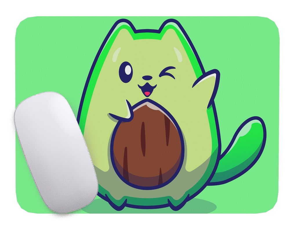Mouse Pad Gato Arte de animales - 17cm X 21cm D9-0