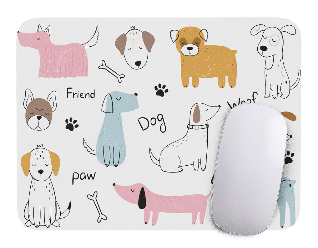 Mouse Pad Perro Arte de animales - 17cm X 21cm D18-0