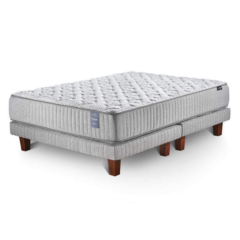 Cama Hybrid Visco 2 Plazas Gris [ 20 ]
