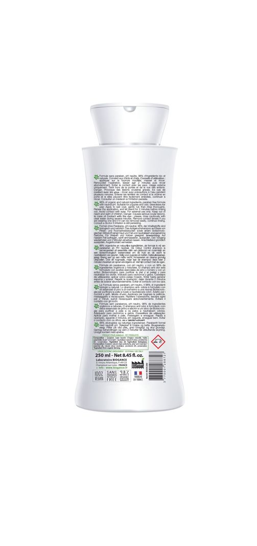 Shampoo Odour Control Biogance Antiolores Para Perros 250ml-2