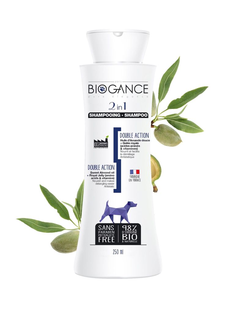 Shampoo y Acondicionador 2 en 1, 250 Ml, Biogance.-0