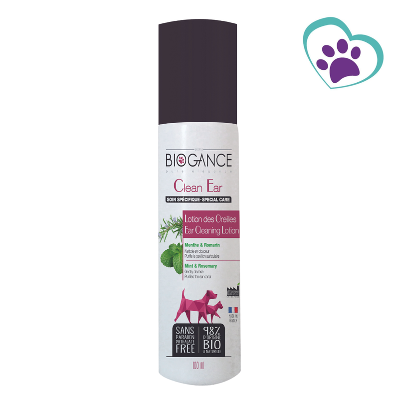 Clean Ears Dog Lotion (limpiador de oidos), Biogance-1