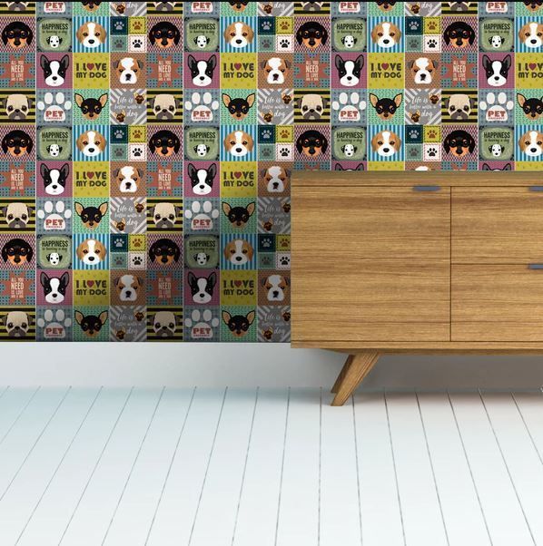 Azulejo Autoadhesivo Decorativo 15x15 Pets-1