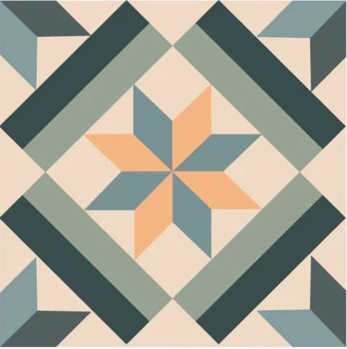 Baldosa Autoadhesivo Decorativo 33x33 Barroco-0