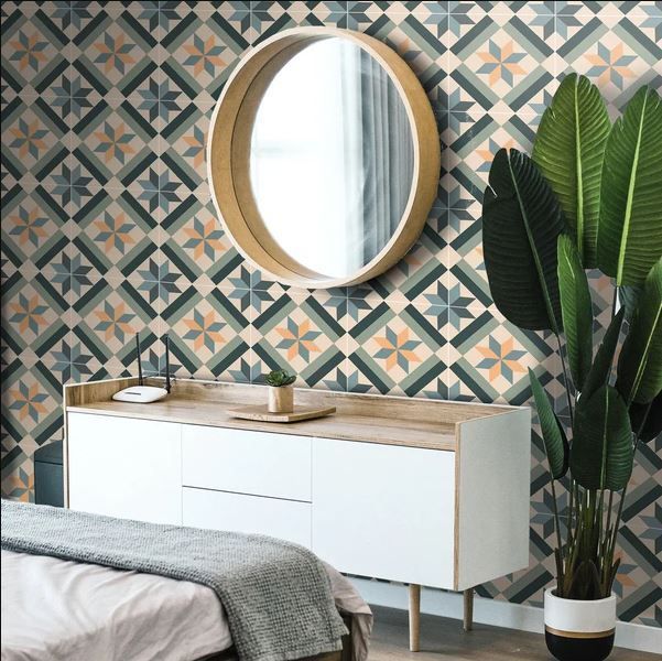 Baldosa Autoadhesivo Decorativo 33x33 Barroco-1