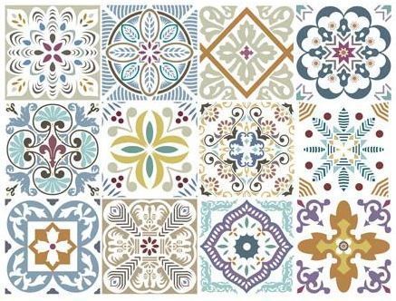 Azulejo Autoadhesivo Transparente 15x15 Fleur Surtido
