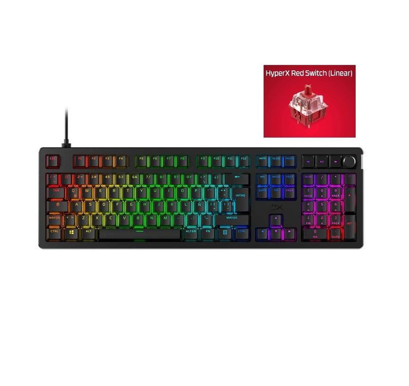 Teclado Mec Gaming Hyperx Alloy Rise Switch Red Lineal Usb-c-0