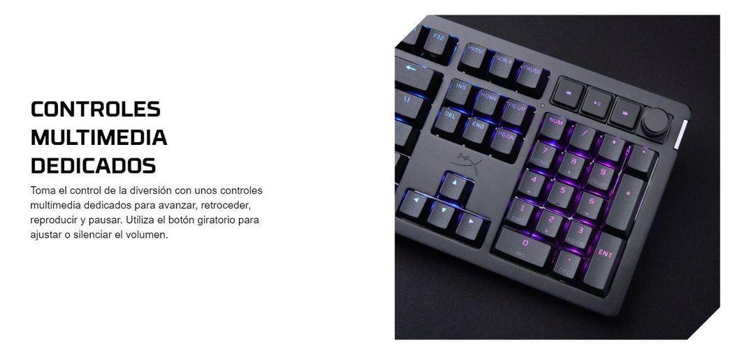 Teclado Mec Gaming Hyperx Alloy Rise Switch Red Lineal Usb-c-3