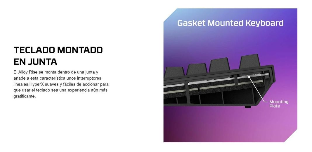 Teclado Mec Gaming Hyperx Alloy Rise Switch Red Lineal Usb-c-5