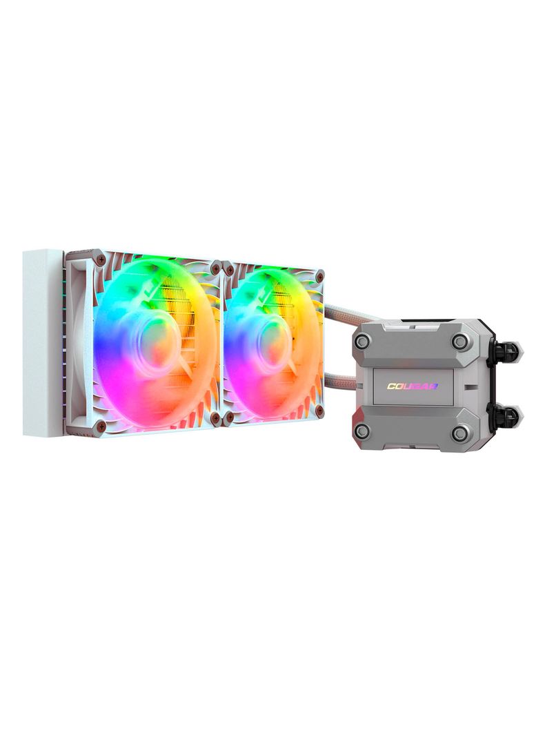 Enfriador Liquido Cougar Poseidon ULTRA ARGB 240 White