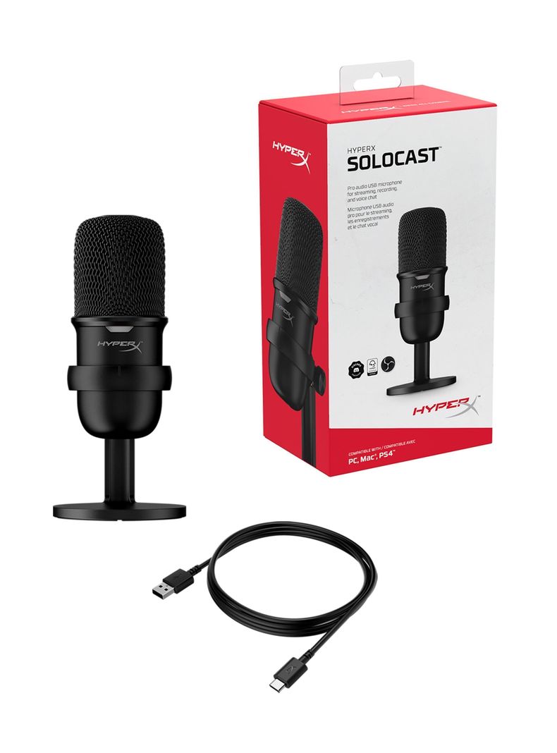 Micrófono Gamer Hyperx Solocast Usb Plug N Play-5