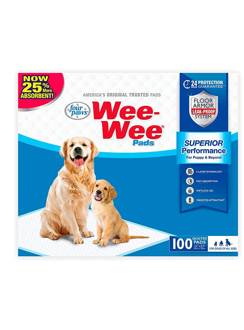 Sabanillas para perros Wee Wee 100 unidades 57 x 58 cm-0