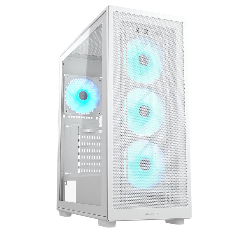 Gabinete Gamer Cougar Mx220 Rgb Blanco, 4 Fans Incluidos-0