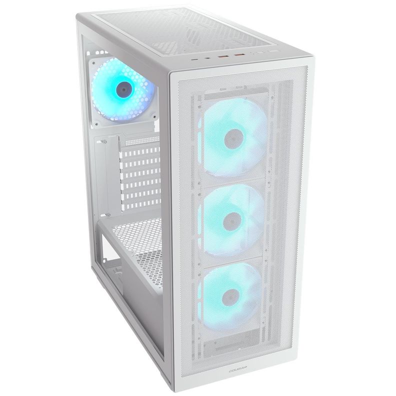 Gabinete Gamer Cougar Mx220 Rgb Blanco, 4 Fans Incluidos-1