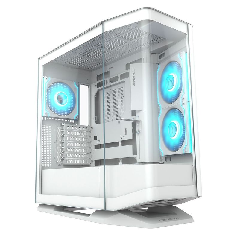 Gabinete Gamer Cougar Fv270 Rgb White 4 Fans Incluidos-0