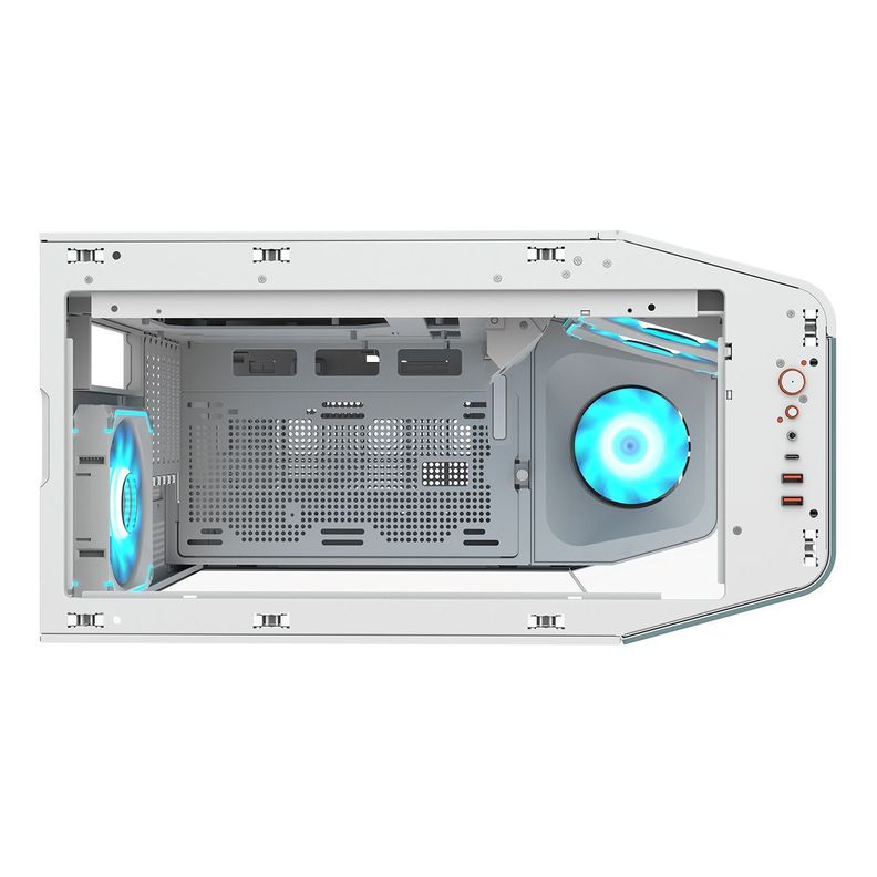 Gabinete Gamer Cougar Fv270 Rgb White 4 Fans Incluidos-4
