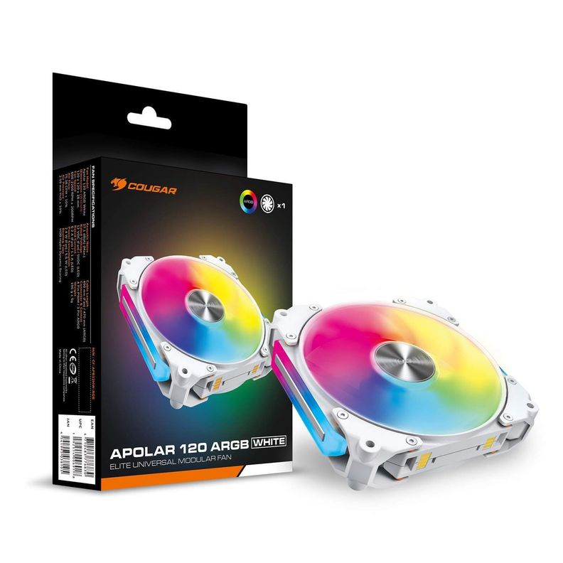 Ventilador Cougar Apolar Argb 120 White Led-0