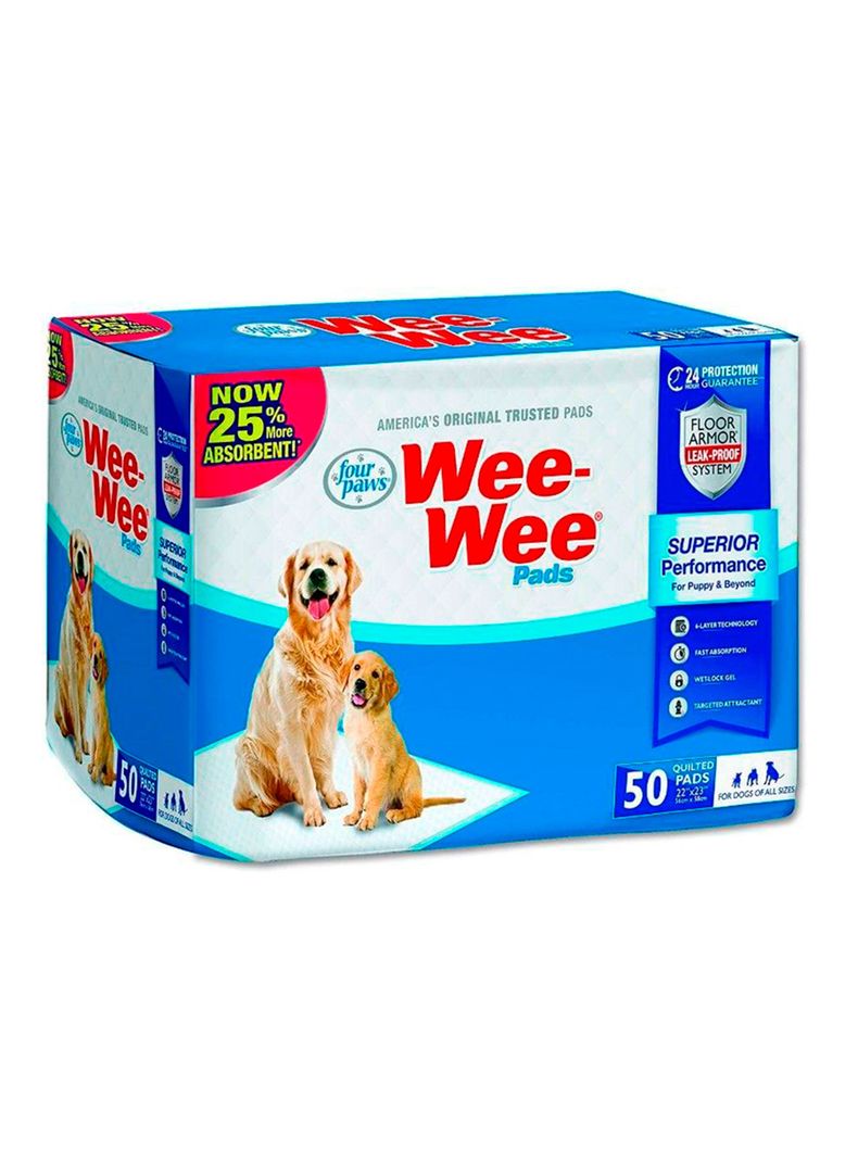 Sabanillas para perros Wee Wee 50 unidades 57 x 58 cm-0