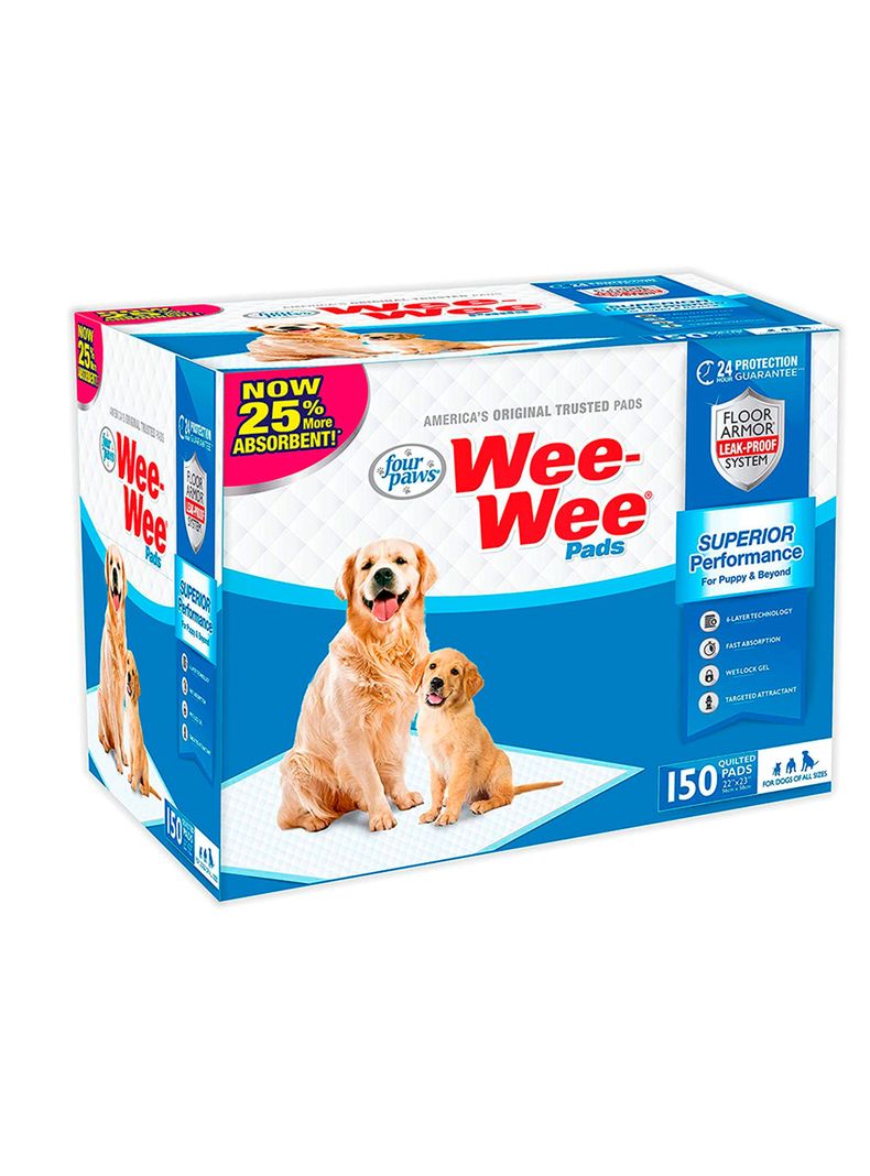 Sabanillas para perros Wee Wee 150 unidades 57 x 58 cm-0