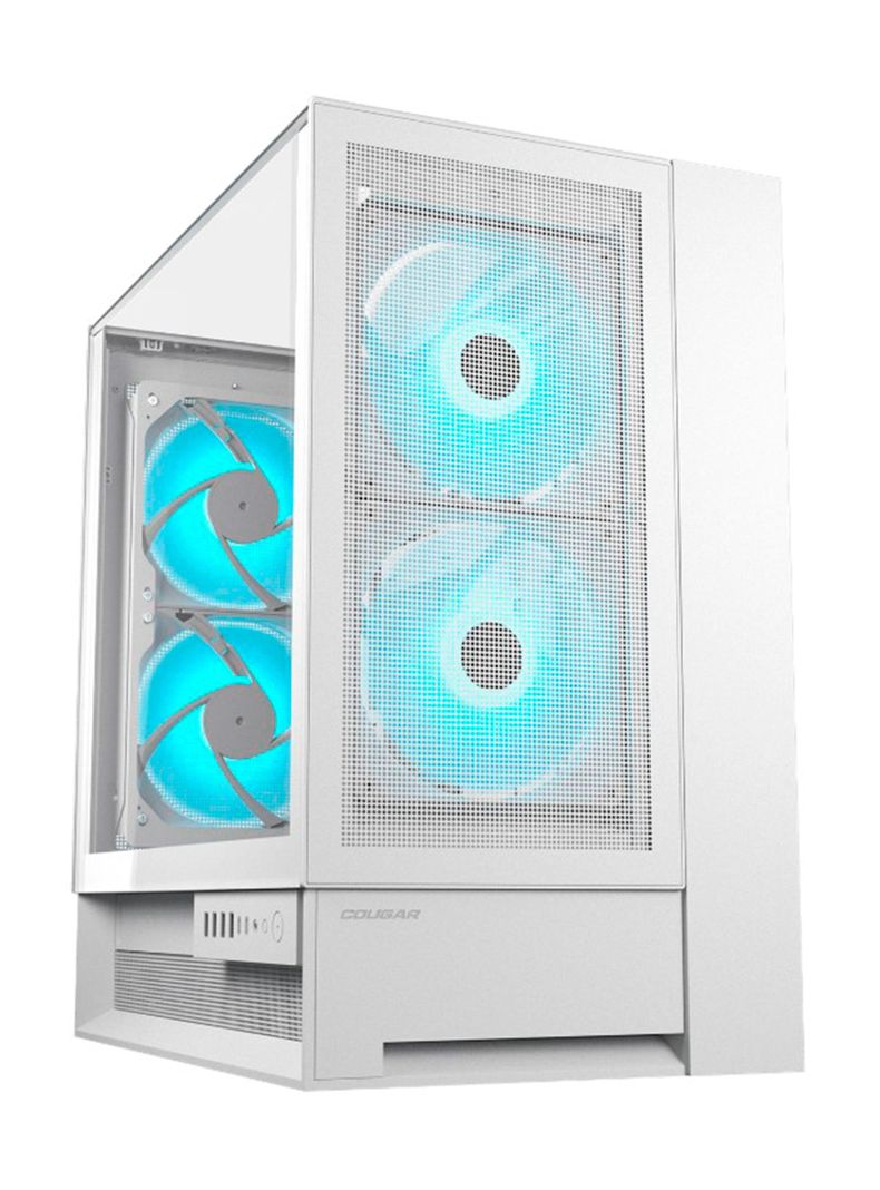 Gabinete Gamer Cougar OMNYX WHITE 4 ventiladores 160 mm ARGB incluidos