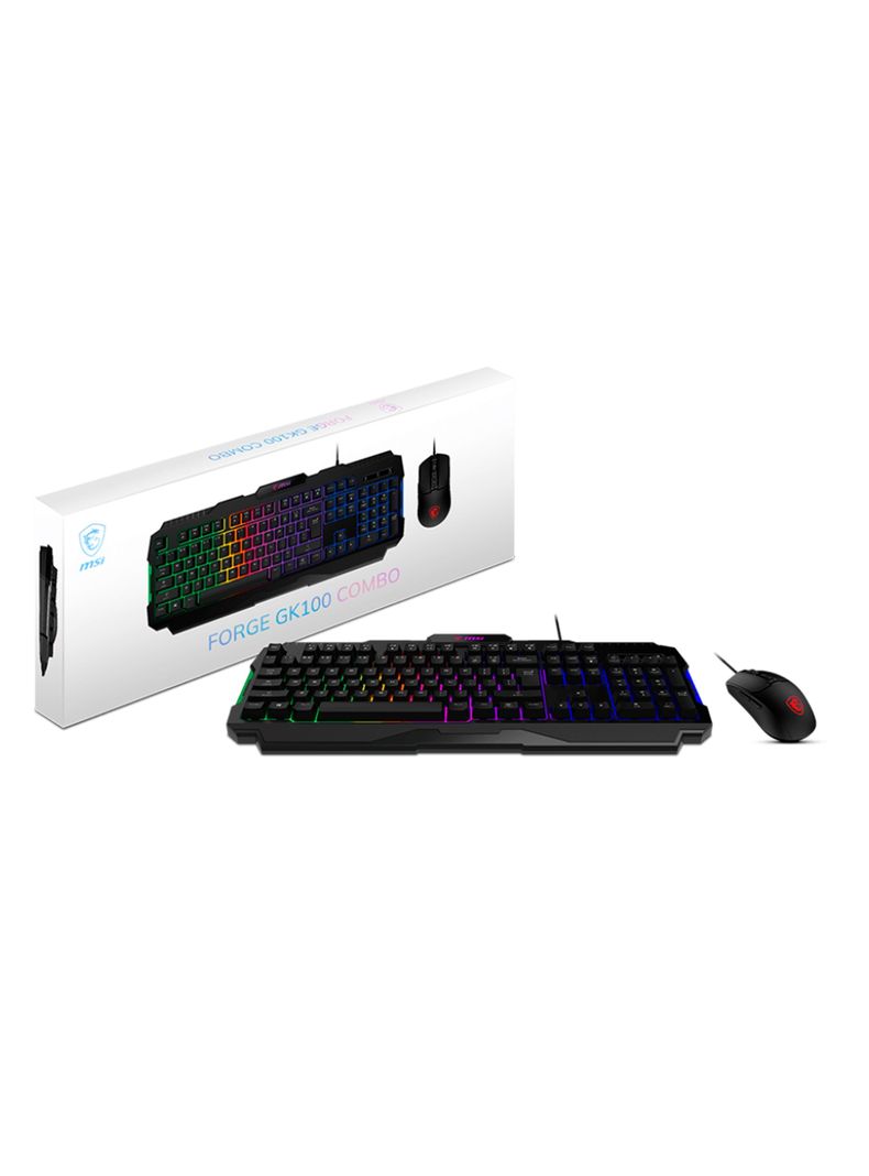 Combo Teclado + Mouse Msi Forge Gk100 Latam-0