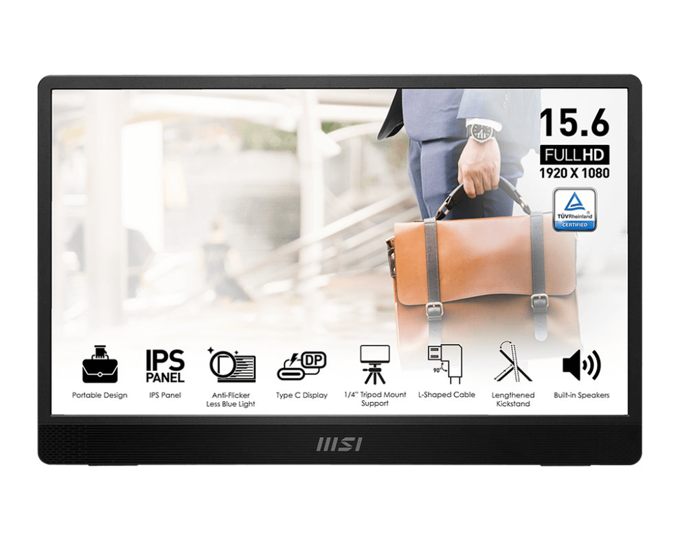 Monitor Portable Msi 15.6 Ips Fhd 60 Hz 4ms Promp161 E2-0